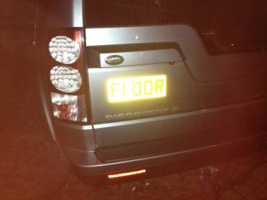 UK Number Plate F1 OOR