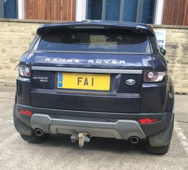 UK Number Plate FA 1