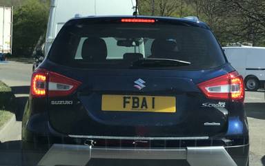 UK Number Plate FBA 1