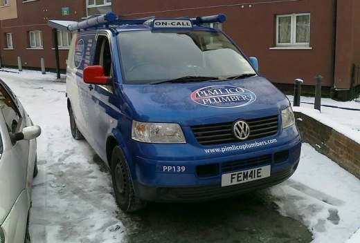 FEM 41E number plate – Pimlico Plumbers