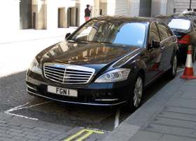 FGN 1 on a vehicle — Nigeria diplomatic registration