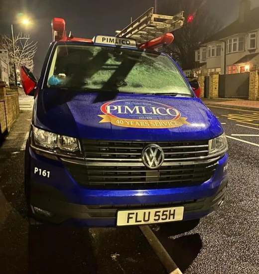 FLU 55H number plate – Pimlico Plumbers