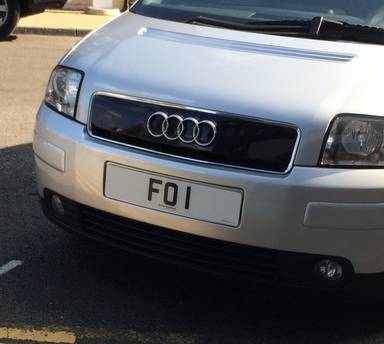 UK Number Plate FO 1
