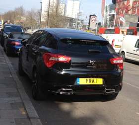 FRA 1 on a vehicle — France diplomatic registration