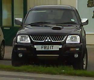UK Number Plate FRU 1T