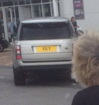 UK Number Plate FS 7
