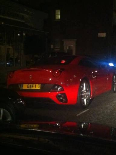 UK Number Plate GAF 1