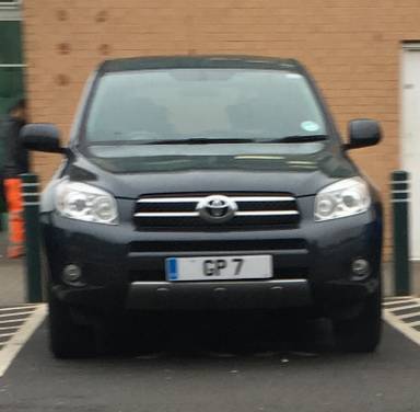 UK Number Plate GP 7
