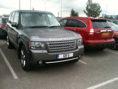 UK Number Plate GR 5