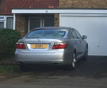 UK Number Plate GSB 1