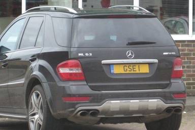 UK Number Plate GSE 1