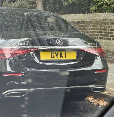 UK Number Plate GYA 1