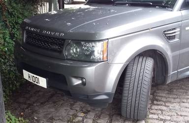 UK Number Plate H 1001