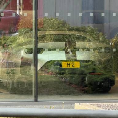 UK Number Plate H 2 on a 2024 Silver Ferrari