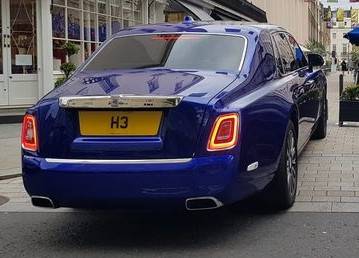 UK Number Plate H 3
