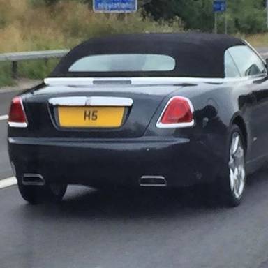 UK Number Plate H 5