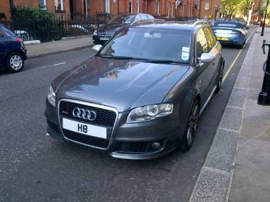 UK Number Plate H 8 on a 2024 Grey Rolls Royce