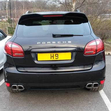 UK Number Plate H 9