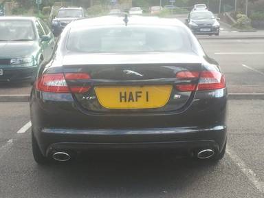 UK Number Plate HAF 1