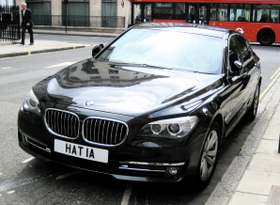 HAT 1A on a vehicle — Haiti diplomatic registration