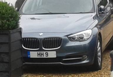 UK Number Plate HH 9