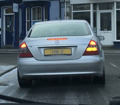 UK Number Plate HM 2