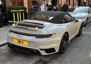 UK Number Plate HR 4