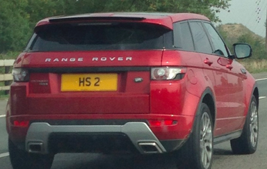 UK Number Plate HS 2