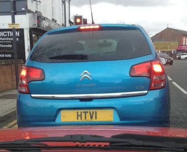 UK Number Plate HTV 1
