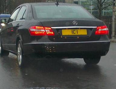 UK Number Plate IC 1