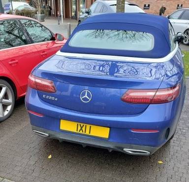 UK Number Plate IXI 1