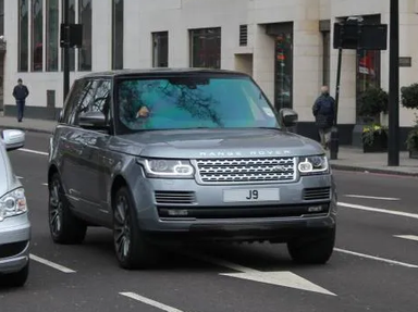 UK Number Plate J 9 on a 2010 RED Mercedes-Benz