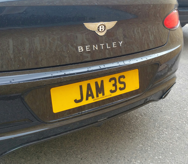 UK Number Plate JAM 3S