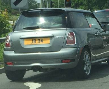 UK Number Plate JB 34