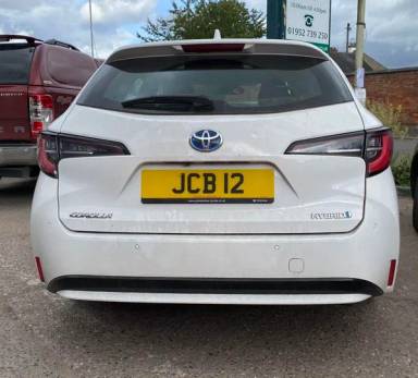 UK Number Plate JCB 12