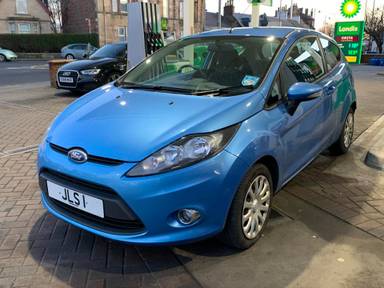 UK Number Plate JLS 1 on a 2011 Blue Ford