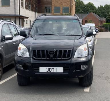 UK Number Plate JOT 1