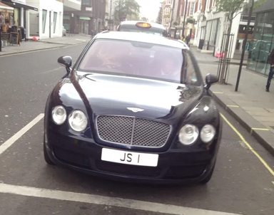 UK Number Plate JS 1
