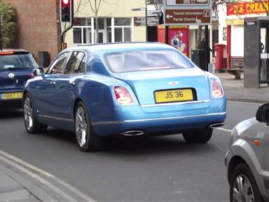 UK Number Plate JS 36