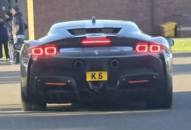 UK Number Plate K 5
