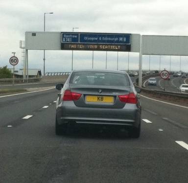 UK Number Plate K 8