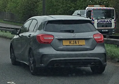 UK Number Plate KJA 1