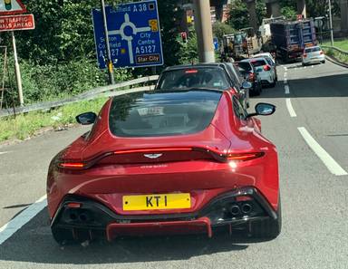 UK Number Plate KT 1