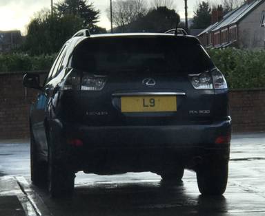 UK Number Plate L 9