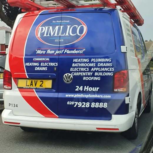 LAV 2 number plate – Pimlico Plumbers