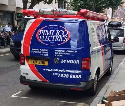LAV 50K number plate – Pimlico Plumbers