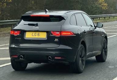 UK Number Plate LG 6
