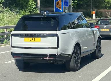 UK Number Plate LR 1