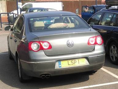 UK Number Plate LSP 1