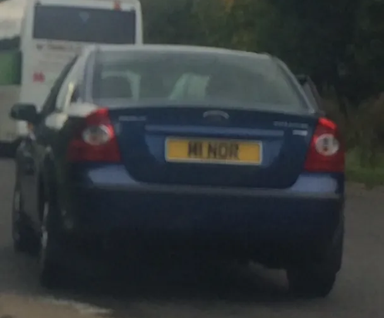 UK Number Plate M1 NOR